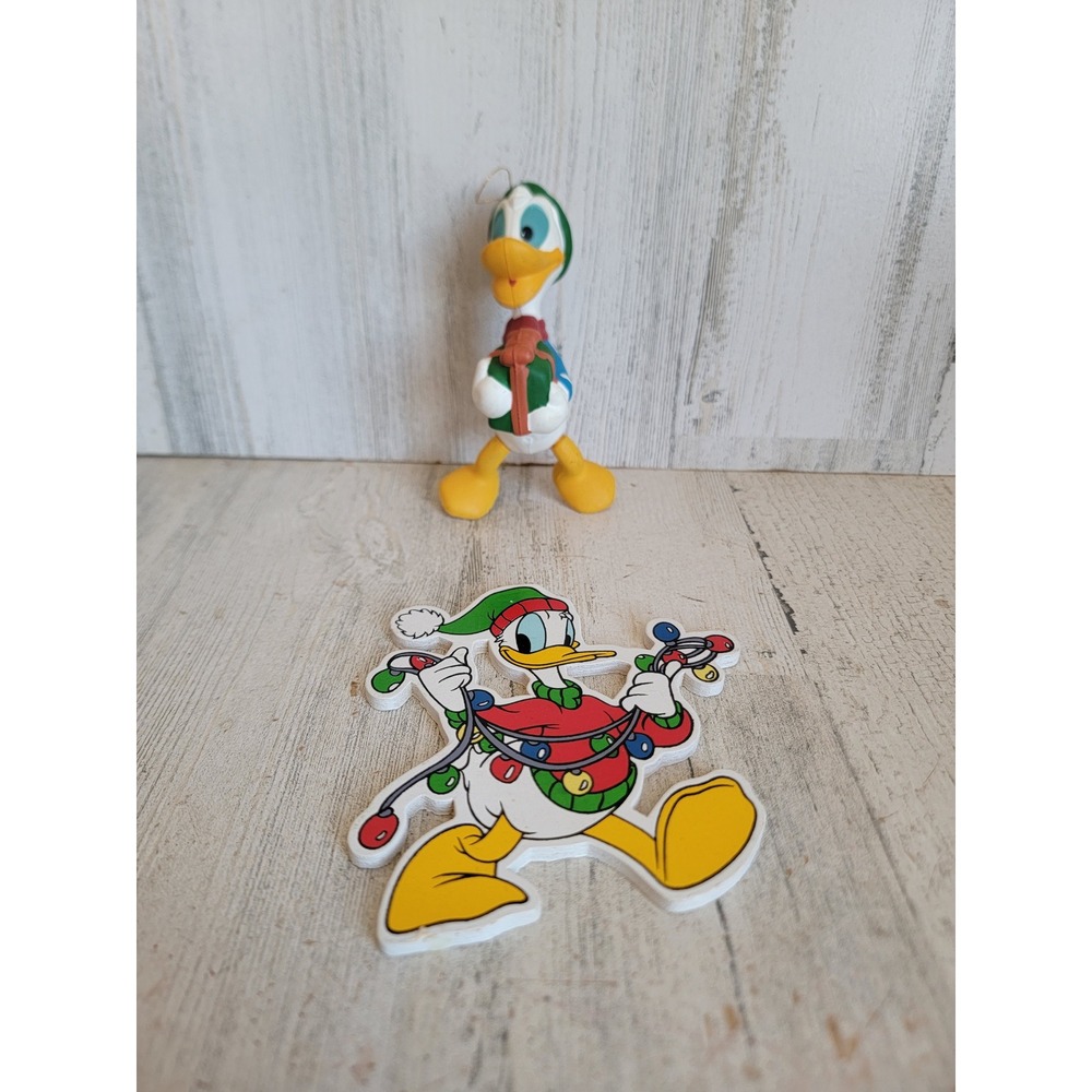 Kurt Adler Donald duck Disney unique vintage home decor ornament Xmas set